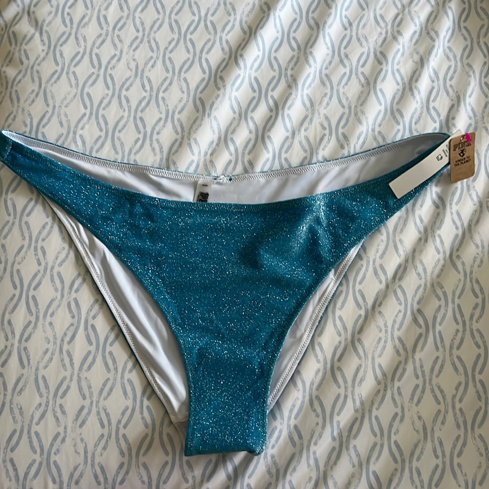 Pink blue sparkly swimsuit bottoms. Brand New With Tags